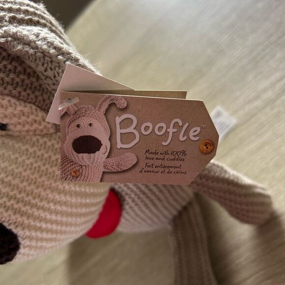 NWT … AMERICAN GREETINGS “Boofle” Knitted Dog Stuffed Animal / Plush - Picture 3 of 5